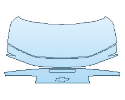 PAINT PROTECTION KIT - 2020 CHEVROLET CAMARO LT COUPE FULL TRUNK WITH LIP SPOILER (RS) - PRECUT PPF CLEAR BRA WRAP