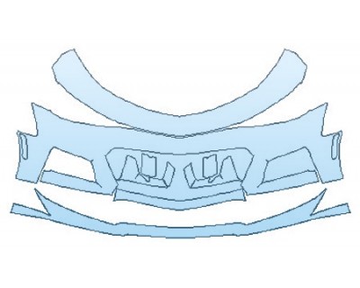 PAINT PROTECTION KIT - 2020 CHEVROLET CAMARO ZL1 COUPE BUMPER (1LE PKG) - PRECUT PPF CLEAR BRA WRAP