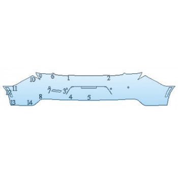 PAINT PROTECTION KIT - 2020 CHEVROLET CAMARO ZL1 COUPE FULL REAR BUMPER - PRECUT PPF CLEAR BRA WRAP