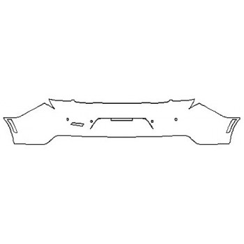 2020 CHEVROLET CAMARO ZL1 COUPE Full Rear Bumper (Wrapped Edges)