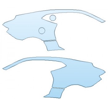PAINT PROTECTION KIT - 2020 CHEVROLET CAMARO ZL1 COUPE FULL REAR QUARTERS (WRAPPED EDGES) - PRECUT PPF CLEAR BRA WRAP