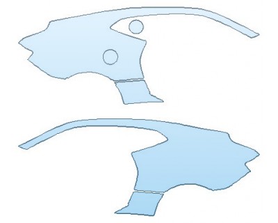 PAINT PROTECTION KIT - 2020 CHEVROLET CAMARO ZL1 COUPE FULL REAR QUARTERS (WRAPPED EDGES) - PRECUT PPF CLEAR BRA WRAP