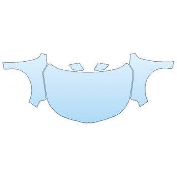 PAINT PROTECTION KIT - 2020 CHEVROLET MALIBU RS FULL HOOD (WRAPPED EDGES) FENDERS MIRRORS - PRECUT PPF CLEAR BRA WRAP