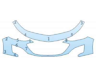 PAINT PROTECTION KIT - 2020 CHEVROLET MALIBU RS BUMPER - PRECUT PPF CLEAR BRA WRAP