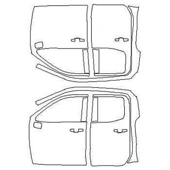 2020 CHEVROLET SILVERADO 1500 CUSTOM Full Doors (Double Cab Wrapped Edges)