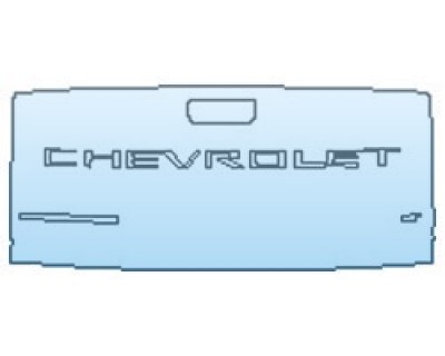 2020 CHEVROLET SILVERADO 1500 CUSTOM Tailgate (Wrapped Edges)