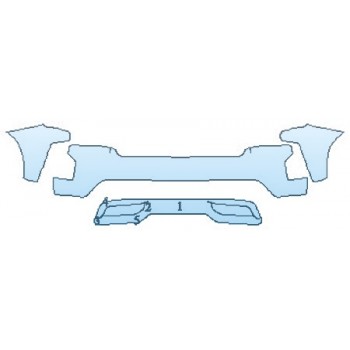 PAINT PROTECTION KIT - 2020 CHEVROLET SILVERADO 1500 CUSTOM TRAILBOSS BUMPER - PRECUT PPF CLEAR BRA WRAP