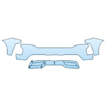 PAINT PROTECTION KIT - 2020 CHEVROLET SILVERADO 1500 LT BUMPER - PRECUT PPF CLEAR BRA WRAP