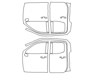 2020 CHEVROLET SILVERADO 1500 LT TRAILBOSS Full Doors (Double Cab Wrapped Edges)