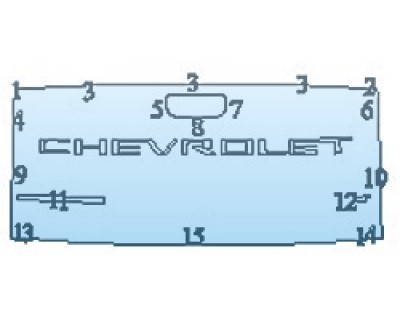 PAINT PROTECTION KIT - 2020 CHEVROLET SILVERADO 1500 LT TRAILBOSS TAILGATE - PRECUT PPF CLEAR BRA WRAP