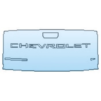 PAINT PROTECTION KIT - 2020 CHEVROLET SILVERADO 1500 LT TRAILBOSS TAILGATE (WRAPPED EDGES) - PRECUT PPF CLEAR BRA WRAP