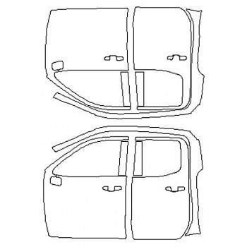 2019 CHEVROLET SILVERADO 1500 LTZ Full Doors (Double Cab Wrapped Edges)