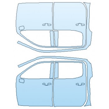 PAINT PROTECTION KIT - 2019 CHEVROLET SILVERADO 1500 LTZ FULL DOORS (CREW CAB) - PRECUT PPF CLEAR BRA WRAP