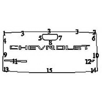 2019 CHEVROLET SILVERADO 1500 LTZ Tailgate