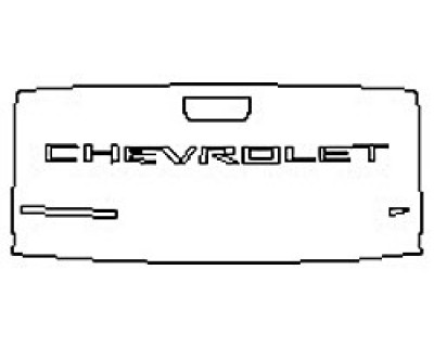 2020 CHEVROLET SILVERADO 1500 LTZ Tailgate (Wrapped Edges)