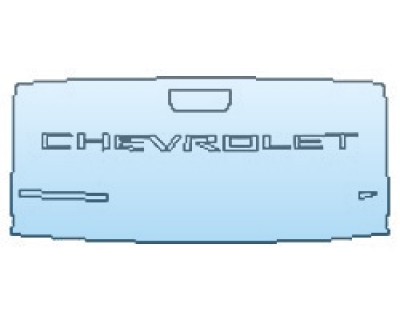 PAINT PROTECTION KIT - 2019 CHEVROLET SILVERADO 1500 LTZ TAILGATE (WRAPPED EDGES) - PRECUT PPF CLEAR BRA WRAP