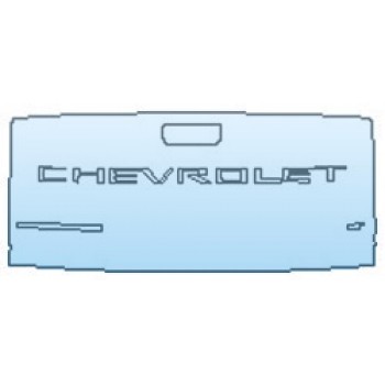 PAINT PROTECTION KIT - 2020 CHEVROLET SILVERADO 1500 WT TAILGATE (WRAPPED EDGES) - PRECUT PPF CLEAR BRA WRAP