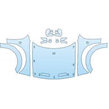 Precut PPF Kit – Clear Bra Paint Protection Film PAINT PROTECTION KIT - 2020 DODGE CHALLENGER SRT HELLCAT WIDEBODY FULL HOOD FENDERS MIRRORS - PRECUT PPF CLEAR BRA WRAP