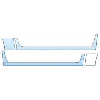 PAINT PROTECTION KIT - 2019 DODGE RAM 1500 CLASSIC LONE STAR ROCKERS (CREW CAB) - PRECUT PPF CLEAR BRA WRAP