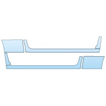 PAINT PROTECTION KIT - 2020 DODGE RAM 1500 CLASSIC TRADESMAN ROCKERS (QUAD CAB) - PRECUT PPF CLEAR BRA WRAP