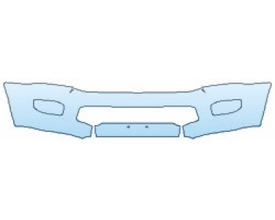 PAINT PROTECTION KIT - 2020 DODGE RAM 2500 LARAMIE SPORT BUMPER - PRECUT PPF CLEAR BRA WRAP