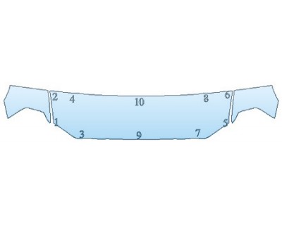 PAINT PROTECTION KIT - 2020 DODGE RAM 2500 TRADESMAN HOOD (24 INCH) FENDERS MIRRORS) - PRECUT PPF CLEAR BRA WRAP