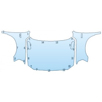 PAINT PROTECTION KIT - 2020 DODGE RAM 3500 BIG HORN SPORT FULL HOOD FENDERS MIRRORS - PRECUT PPF CLEAR BRA WRAP