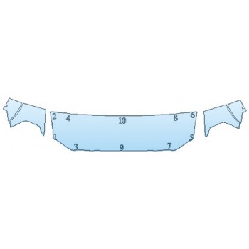 PAINT PROTECTION KIT - 2020 DODGE RAM 3500 LARAMIE SPORT HOOD (24 INCH) FENDERS MIRRORS) - PRECUT PPF CLEAR BRA WRAP