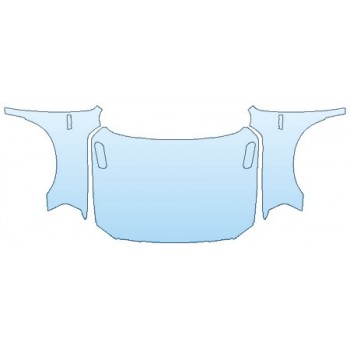 PAINT PROTECTION KIT - 2020 DODGE RAM 3500 LONESTAR FULL HOOD (WRAPPED EDGES) FENDERS MIRRORS - PRECUT PPF CLEAR BRA WRAP