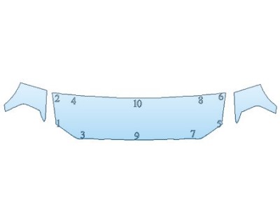 PAINT PROTECTION KIT - 2020 DODGE RAM 3500 POWER WAGON HOOD (24 INCH) FENDERS MIRRORS) - PRECUT PPF CLEAR BRA WRAP