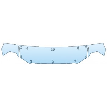 PAINT PROTECTION KIT - 2020 DODGE RAM 3500 TRADESMAN HOOD (24 INCH) FENDERS MIRRORS) - PRECUT PPF CLEAR BRA WRAP