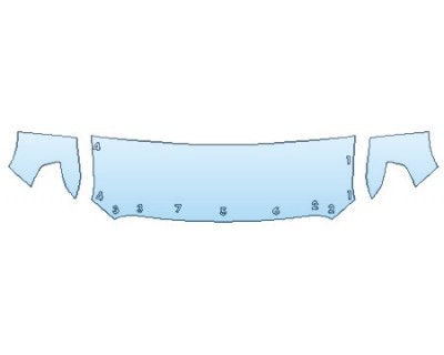 PAINT PROTECTION KIT - 2020 GMC SIERRA 1500 SLE HOOD (24 INCH) FENDERS - PRECUT PPF CLEAR BRA WRAP