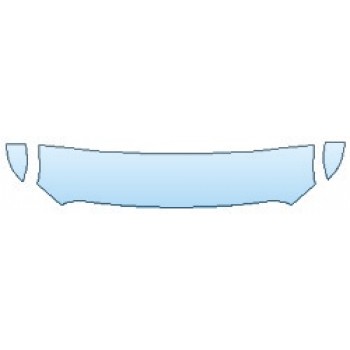PAINT PROTECTION KIT - 2020 GMC SIERRA 1500 SLE HOOD (18 INCH) FENDERS - PRECUT PPF CLEAR BRA WRAP
