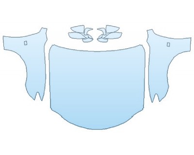 PAINT PROTECTION KIT - 2019 LEXUS RC 350 F-SPORT FULL HOOD (WRAPPED EDGES) FENDERS MIRRORS - PRECUT PPF CLEAR BRA WRAP