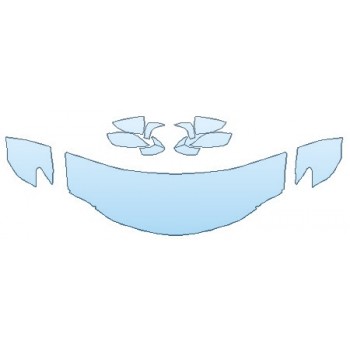 PAINT PROTECTION KIT - 2019 LEXUS RC 350 F-SPORT HOOD (24 INCH WRAPPED EDGES ) FENDERS MIRRORS) - PRECUT PPF CLEAR BRA WRAP