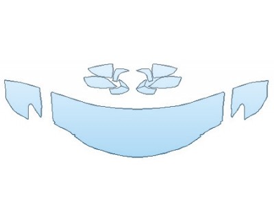 PAINT PROTECTION KIT - 2019 LEXUS RC 350 F-SPORT HOOD (24 INCH WRAPPED EDGES ) FENDERS MIRRORS) - PRECUT PPF CLEAR BRA WRAP