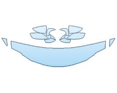 PAINT PROTECTION KIT - 2019 LEXUS RC 350 F-SPORT HOOD (18 INCH) FENDERS MIRRORS) - PRECUT PPF CLEAR BRA WRAP