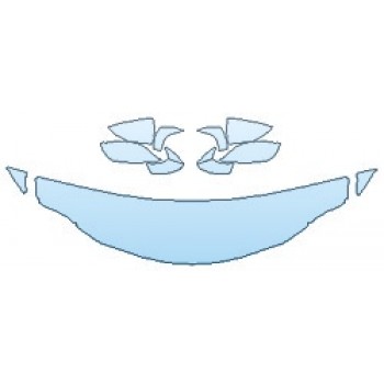 PAINT PROTECTION KIT - 2019 LEXUS RC 350 F-SPORT HOOD (18 INCH WRAPPED EDGES ) FENDERS MIRRORS) - PRECUT PPF CLEAR BRA WRAP