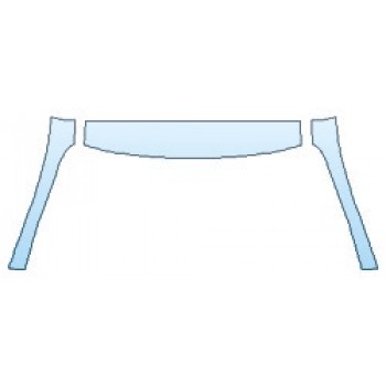 PAINT PROTECTION KIT - 2019 LEXUS RC 350 F-SPORT ROOF A-PILLARS - PRECUT PPF CLEAR BRA WRAP