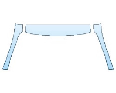 PAINT PROTECTION KIT - 2019 LEXUS RC 350 F-SPORT ROOF A-PILLARS - PRECUT PPF CLEAR BRA WRAP