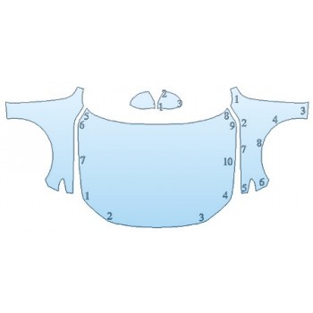 PAINT PROTECTION KIT - 2020 MAZDA MAZDA3 4DR PREMIUM FULL HOOD FENDERS MIRRORS - PRECUT PPF CLEAR BRA WRAP