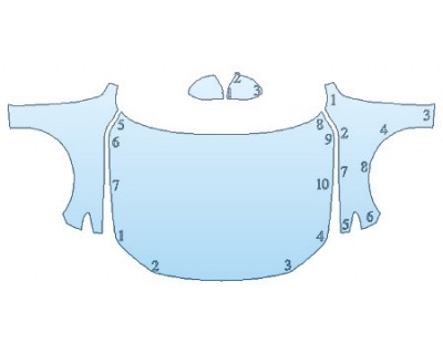 PAINT PROTECTION KIT - 2019 MAZDA MAZDA3 5DR BASE FULL HOOD FENDERS MIRRORS - PRECUT PPF CLEAR BRA WRAP