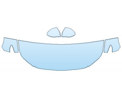 PAINT PROTECTION KIT - 2019 MAZDA MAZDA3 5DR BASE HOOD (24 INCH WRAPPED EDGES) FENDERS MIRRORS) - PRECUT PPF CLEAR BRA WRAP