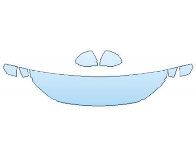 PAINT PROTECTION KIT - 2019 MAZDA MAZDA3 5DR BASE HOOD (18 INCH WRAPPED EDGES) FENDERS MIRRORS) - PRECUT PPF CLEAR BRA WRAP