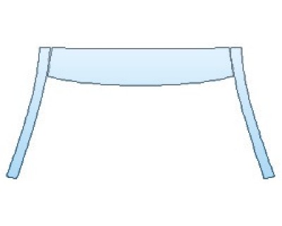 PAINT PROTECTION KIT - 2019 MAZDA MAZDA3 5DR BASE ROOF A-PILLARS - PRECUT PPF CLEAR BRA WRAP