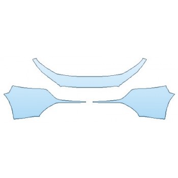 PAINT PROTECTION KIT - 2019 MAZDA MAZDA3 5DR PREFERRED BUMPER (2 PIECE) - PRECUT PPF CLEAR BRA WRAP