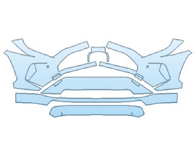 PAINT PROTECTION KIT - 2020 TOYOTA RAV4 XLE HYBRID BUMPER(30 IN) - PRECUT PPF CLEAR BRA WRAP