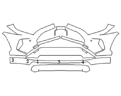 2020 TOYOTA RAV4 XLE HYBRID Bumper(30 In,Wrapped Edges)