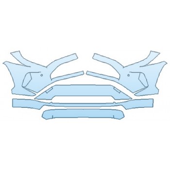 Precut PPF Kit – Clear Bra Paint Protection Film PAINT PROTECTION KIT - 2020 TOYOTA RAV4 XSE HYBRID BUMPER WITH SENSORS (30 IN) - PRECUT PPF CLEAR BRA WRAP