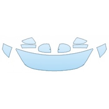 PAINT PROTECTION KIT - 2020 TOYOTA YARIS LE HOOD (18 INCH WRAPPED EDGES) FENDERS MIRRORS) - PRECUT PPF CLEAR BRA WRAP